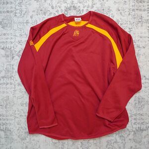Vintage Majestic USC Trojans Long Sleeve Fleece Athletic Jersey - Men's XL